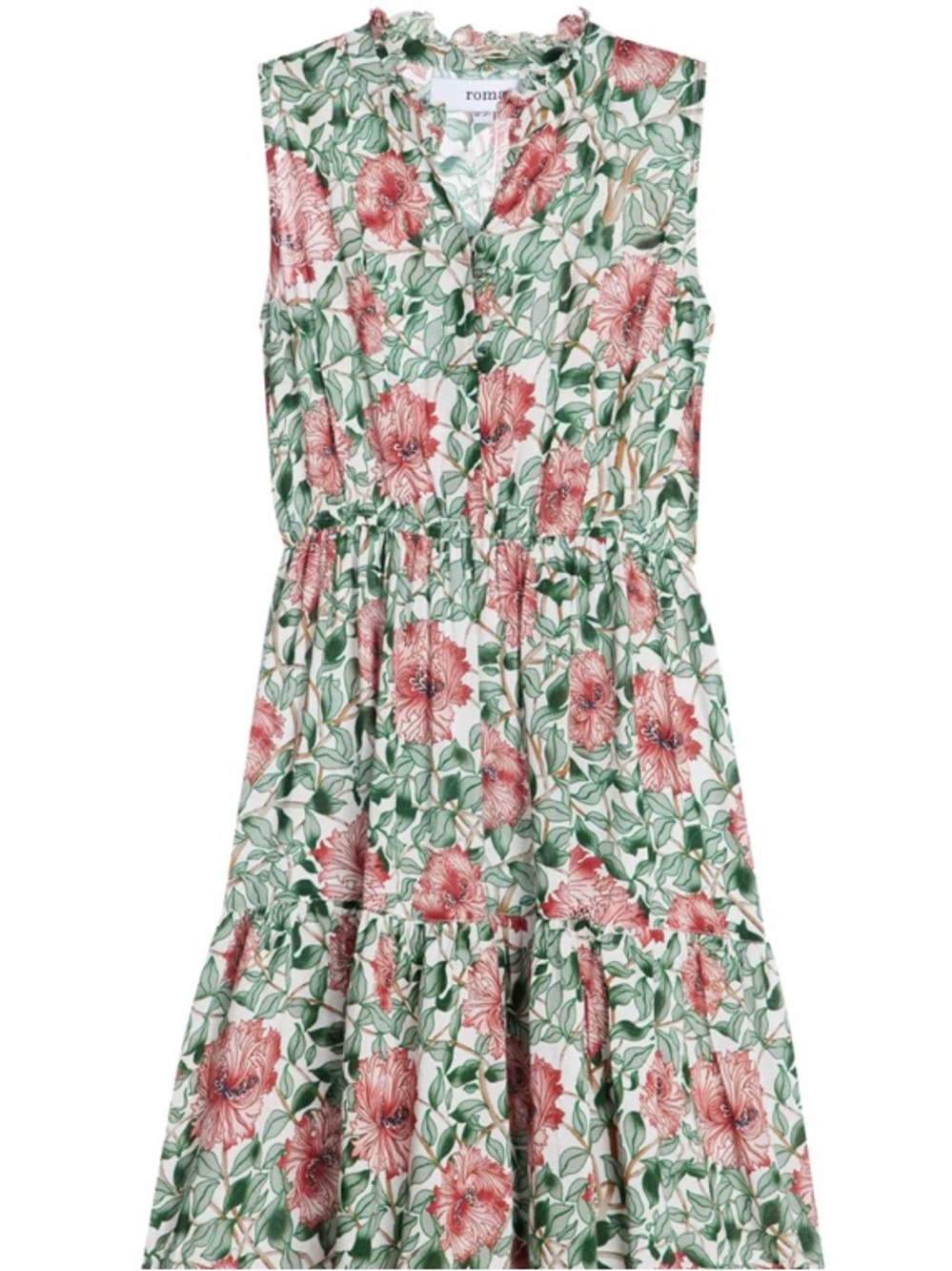 Roma Sienna Sleeveless Floral Paris Dress size L
